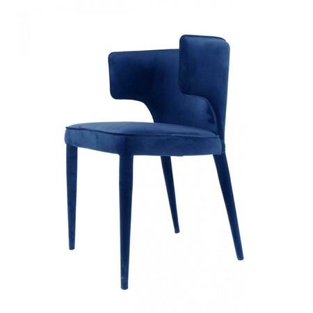 GFANCY FIXTURES Blue Velvet Wrapped Dining Chair GF3676801